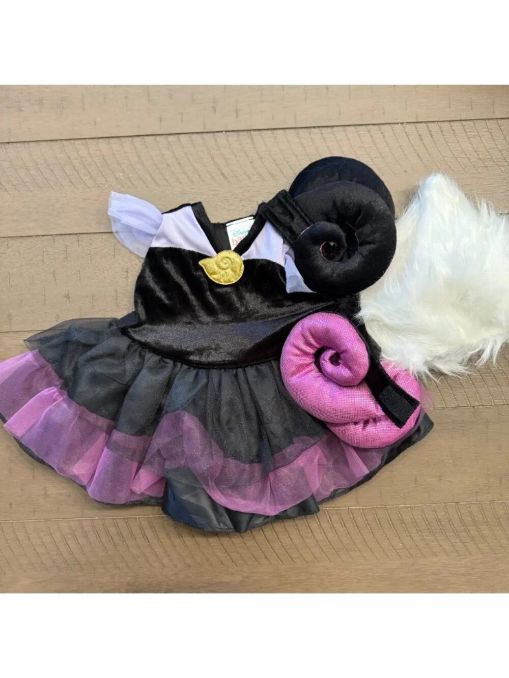 Disney Baby Ursula Infant Costume By Disguise Inc Velvet & Tulle Dress 6-12M